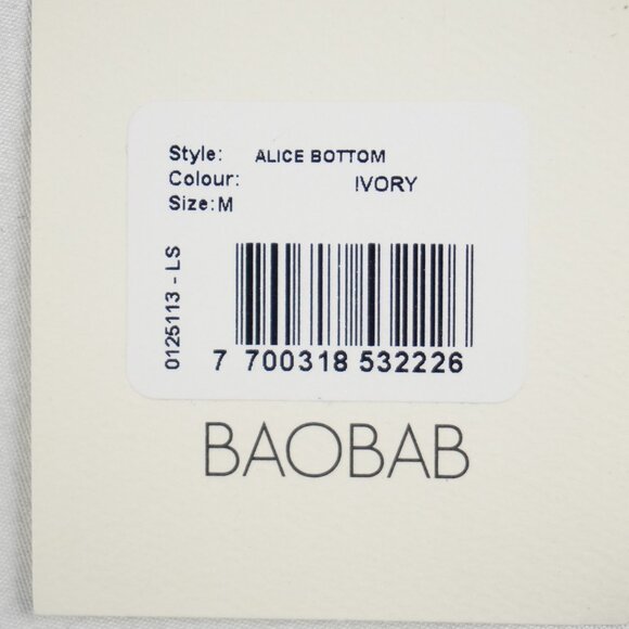 Baobab Alice Bikini Square Neckline Top & High Rise Bottoms in Pearl - Size M - Picture 14 of 15